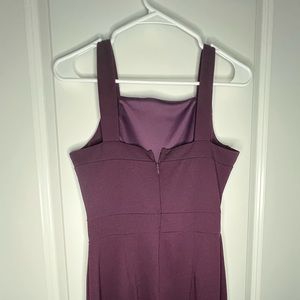 Deep purple jumpsuit small cropped